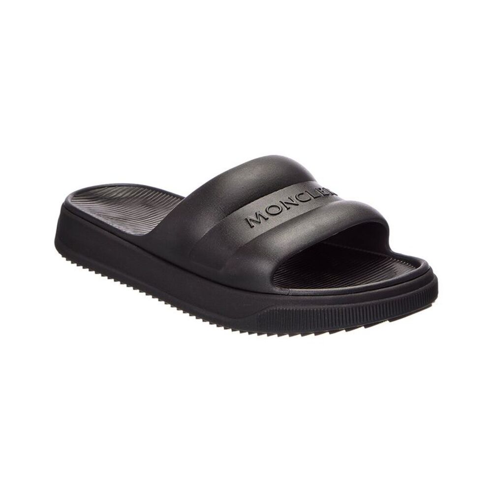 Moncler Altive Rubber Slide, Black